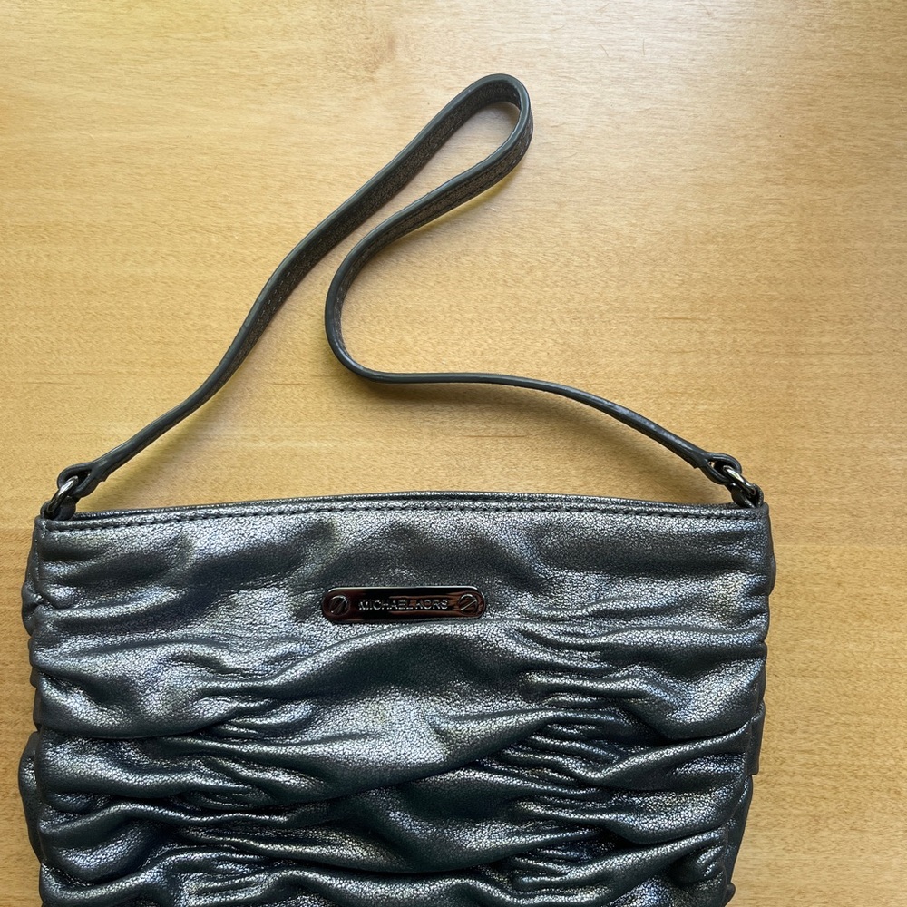 Michael Kors Shimmering Black Wristlet